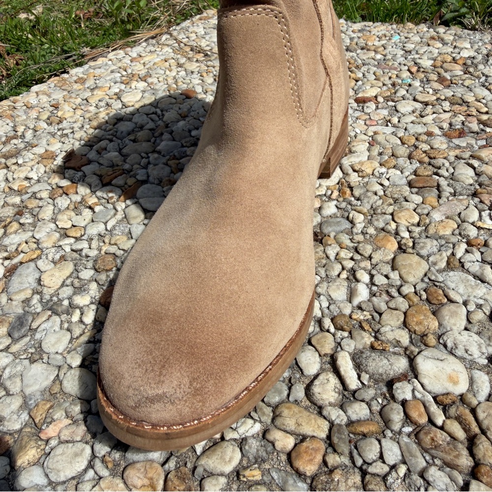 Toms Tan Suede Ankle Booties - Picture 7 of 16